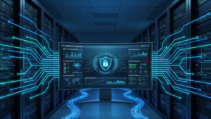 Managed IT Services & IT Support in Seattle | Maxwell IT 3 Digital security dashboard displaying proactive network monitoring, a key component of managed services Seattle companies use to prevent downtime.